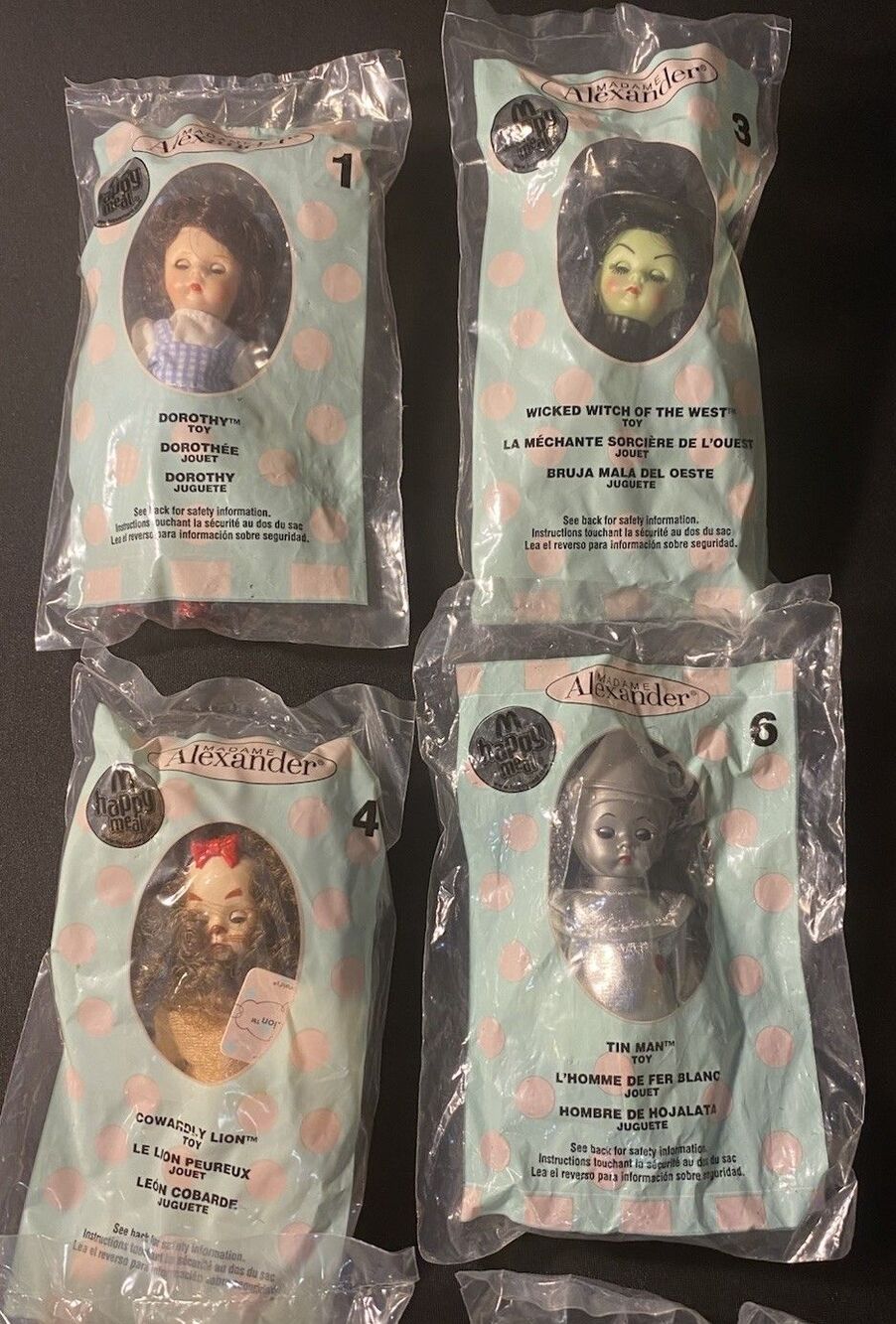 Set of 6 McDonald's Madame Alexander Wizard of Oz SEALED Happy Meal Toys 2007 - Picture 8 of 11
